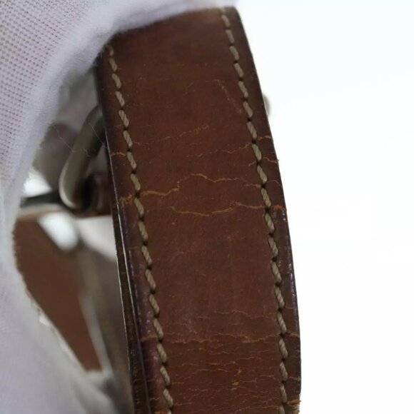 CELINE Macadam Canvas Shoulder Bag PVC Leather Brown Auth bs11386 - Picture 8 of 16